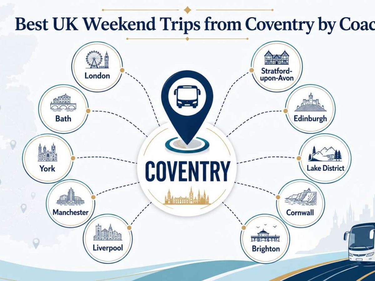 Top 10 UK Weekend Trips from Coventry by Coach
